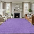 thumbnail image 1 of Purple 5x8 Area Rugs, Farmhouse Burlap Solid Purple Color Modern Linen Texture Non-Skid Rubber Backing Large Rectangle Rugs - Living Room Bedroom Home Office, Indoor Floor Mat Carpets Washable Rug, 1 of 9
