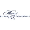 thumbnail image 1 of Purple 62" x 20" Decaltor Always Kiss Me Goodnight sty3 Quotes Sayings Words Art Decor Lettering Vinyl Wall Art Inspirational Uplifting, 1 of 1