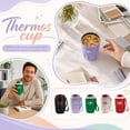 thumbnail image 1 of Purple 6X3 in Insulated Coffee Tumbler, Leak Proof Coffee Travel Mug, Stainless Steel Insulated Coffee Cup with Lid, Travel Mugs Insulated for Hot and Cold, Reusable to Go Coffee, 1 of 6