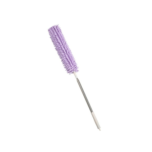 Purple 8.20 Ft Retractable Duster Ash Duster Extended Fiber Ceiling Duster Purple Color 98.43 Inches Length Microfiber Material Electrostatic Adsorption Washable