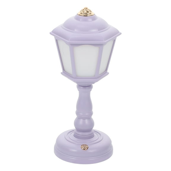Purple Abs Study Lamp Living Room Decorations Bedroom Mini Desk Decorate Lightweight Girl Heart