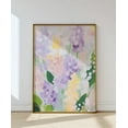 thumbnail image 1 of Purple Abstract Flowers Wall Art, Pastel Lilacs Florals, Modern Floral Wildflowers Home Decor #2427, Unframed Canvas Size 12x18, 1 of 4