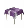 thumbnail image 1 of Purple Abstract Table Cloth, Modern Mottled Art Oil Painting Waterproof Tablecloth for Square Tables, Reusable Washable Fabric Table Cover for Restaurant Kitchen Dining Tables 54"x54", 1 of 6