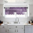 thumbnail image 1 of Purple Abstract Valance Curtains for Kitchen/Living Room/Bathroom/Bedroom Window, Modern Mottled Art Oil Painting Rod Pocket Small Topper Half Short Window Curtains Voile Sheer Scarf 42"x12", 1 of 8