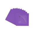 thumbnail image 1 of Purple Acid Free 16x16 Picture Frame Mats with White Core Bevel Cut for 12x12 Pictures - Fits 16x16, 1 of 4