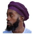 thumbnail image 1 of Purple African pre-tied Turban for Men, 1 of 3