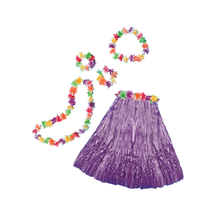 Purple Aloha Set Adult Halloween Accessory