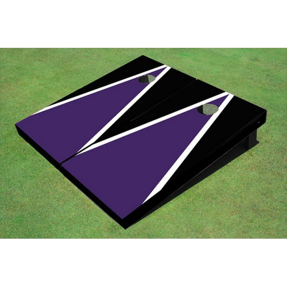 Purple And Black Matching Triangle Set