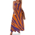 thumbnail image 1 of Purple And Orange Tailgate Swag Claw Marks Sleeveless Dress Loose Women's Dress Dresses Luxury Evening Dresses, 1 of 9