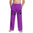 thumbnail image 1 of Purple Anime Face Manga Joggers for Boys Soft Lounge Pants with Pockets Teen Boys Casual Sweatpants Comfy Graphic Bottom,Size 4 T, 1 of 9