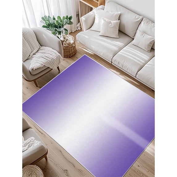 Purple and Area Rug for Bedroom 5x7 Ft White Gradient Super Soft fuzzy Throw Rug Non-Slip Fluffy Plush Indoor Floor Carpet for Living Room Nursery Home Decor