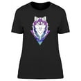 thumbnail image 1 of Purple Art Tattoo Wolf T-Shirt Women -Image by Shutterstock, Female XX-Large, 1 of 2