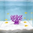 thumbnail image 1 of Purple Artificial Coral, Fish Tank Aquarium Decoration, Realistic Coral Reef Ornament for Fish Tank, Safe Hideout for Fish Shrimp Freshwater Saltwater, 3.9x3 Inch, 1 of 6