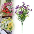thumbnail image 1 of Purple Artificial Flower Bouquets 1Pack 7 Bunches Fake Flowers No Odor Mixed Artificial Flowers Bunches for Spring Summer Autumn Outdoor Decoration, 1 of 9
