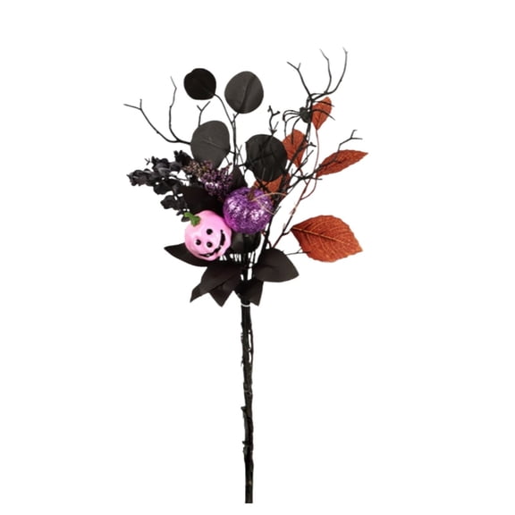 Purple Artificial Halloween Maple Leaf Branches For Fall Home Party Festive Decor