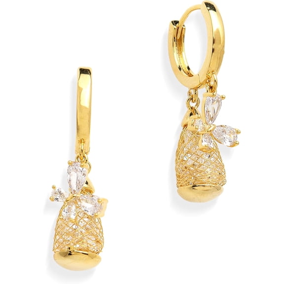 Purple Austrian Crystal Drop Earrings Flower Stud For Women, Large Sparkly Cz Rhinestone Gold Floral Teardrop Dangle Statement Birthstone Earing Dangling Prom Wedding Bridal Jewelry Gift[Z3081]