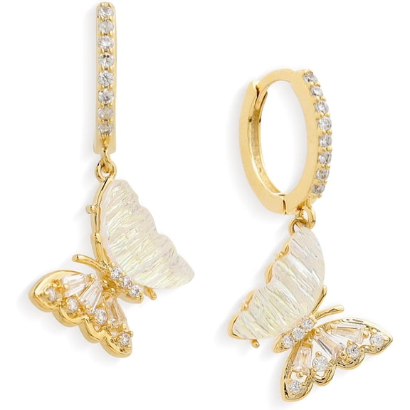 Purple Austrian Crystal Drop Earrings Flower Stud For Women, Large Sparkly Cz Rhinestone Gold Floral Teardrop Dangle Statement Birthstone Earing Dangling Prom Wedding Bridal Jewelry Gift[Z3072]