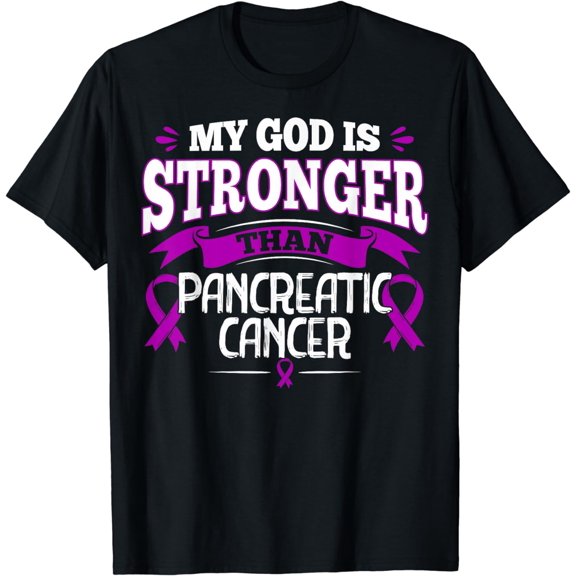Purple Awareness Ribbon - Pancreatic Cancer Survivor T-Shirt