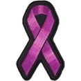 thumbnail image 1 of Purple Awareness Ribbon Patch, Support Patches, 1 of 4