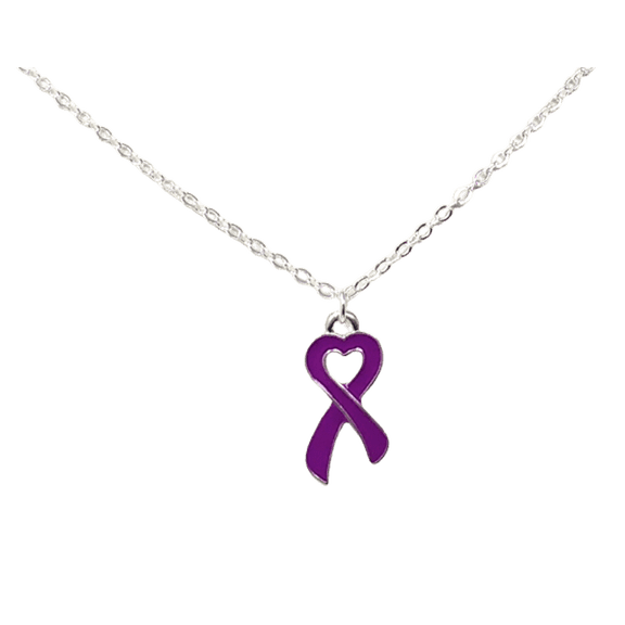 Purple Awareness Ribbon for Alzheimer's, Pancreatic Cancer, Epilepsy, Lupus, and Fibromyalgia