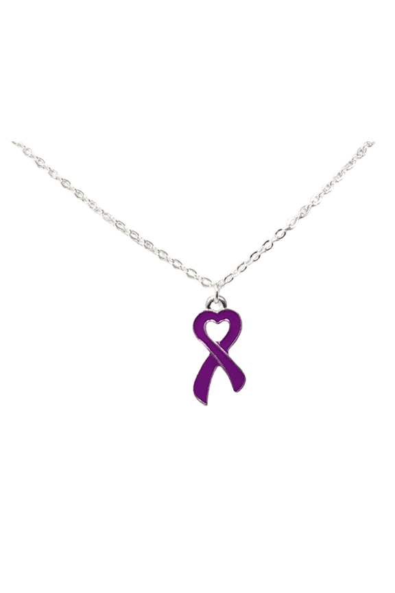 Purple Awareness Ribbon for Alzheimer's, Pancreatic Cancer, Epilepsy, Lupus, and Fibromyalgia