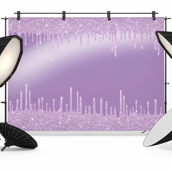 Purple Backdrop for Photography,Fabric Photo Background Backdrop,Modern Minimalist Silver Gradient Texture Art Photo Booth Background for Portrait Photoshoot Video Wedding Decoration Banner 10x8ft