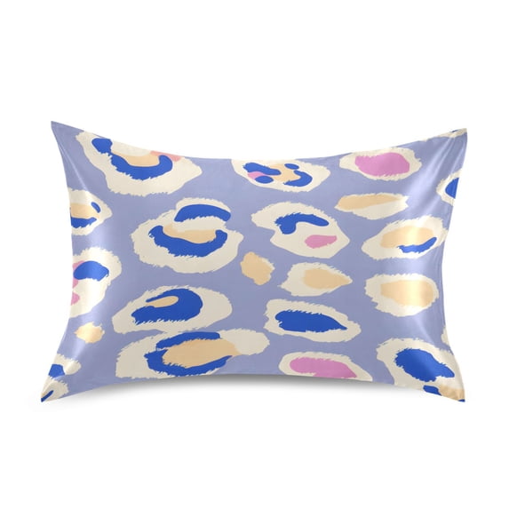 Purple Background Pattern Standard Size Satin Pillowcase 20''x26'' Double-Sided Print Soft Wrinkle Resistant