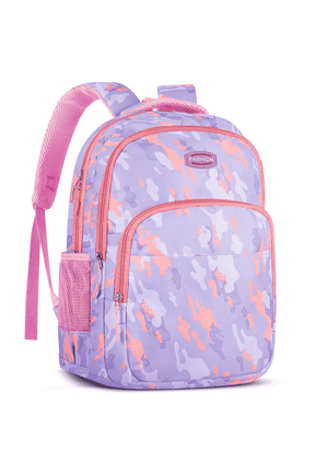 Purple Backpack for Work, College, and Travel, Water Resistant Bookbag, Backpack for work with Adjustable Padded Mesh Straps, Geometric Print Backpack for College Bag Bookbags