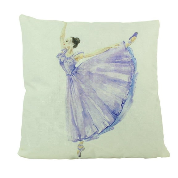 Purple |  Ballerina | Dancing | Ballerina Decor | Ballerina Gift | Pillow Cover | Throw Pillow | Girls Gift | Dancer | Room Decor