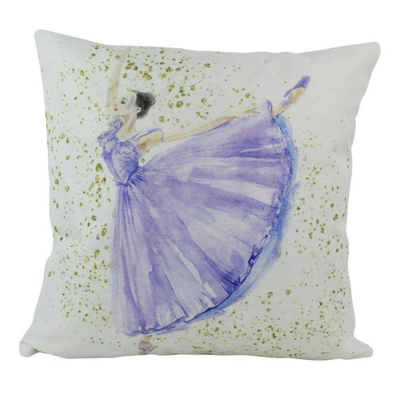 Purple | Ballerina | Gold | Dancing | Ballerina Decor | Ballerina Gift | Pillow Cover | Throw Pillow | Girls Gift | Dancer | Room Decor