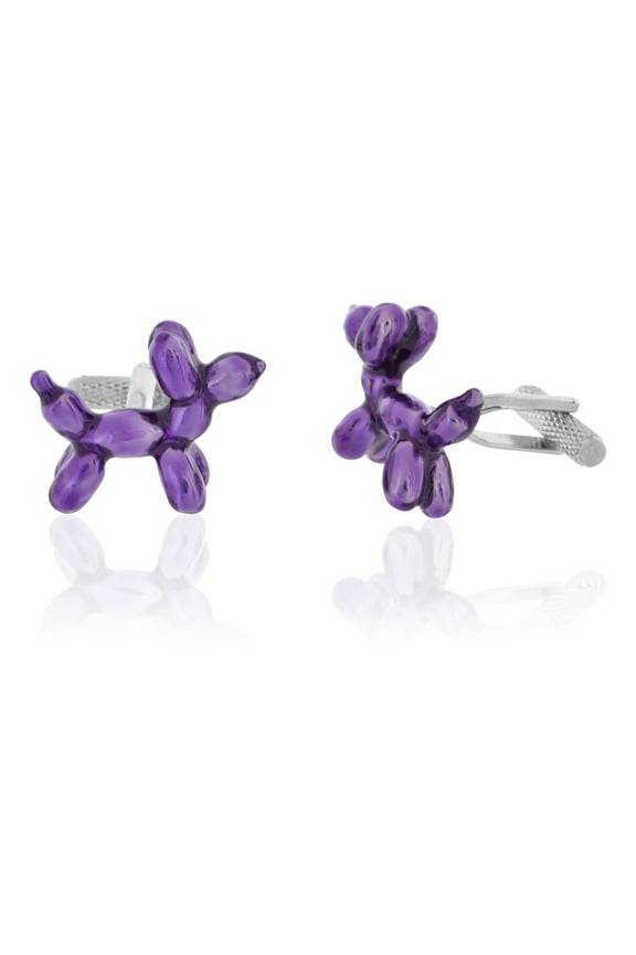 Purple Balloon Dog Cufflinks
