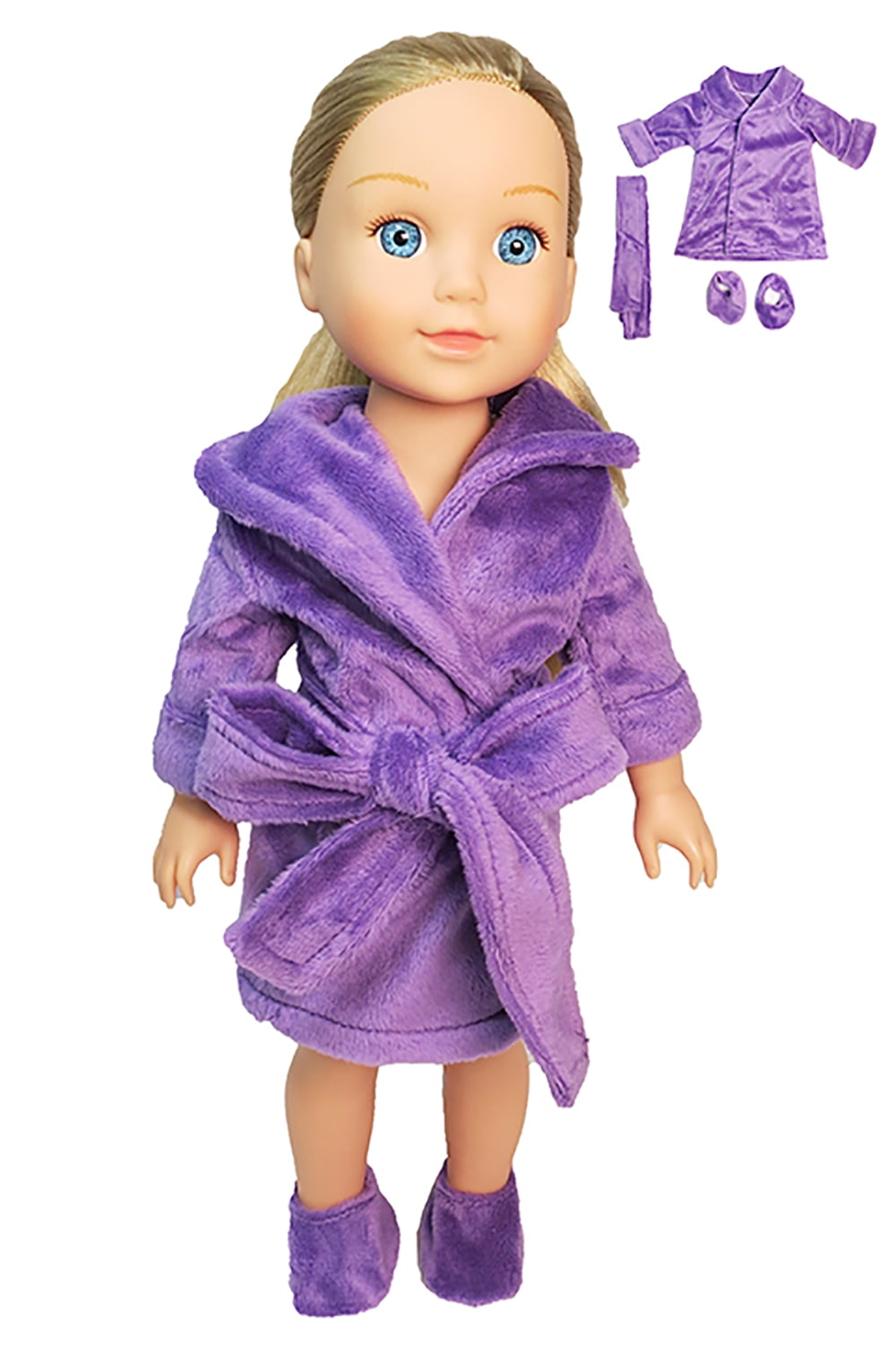 Purple Bathrobe for 14inch Dolls - Walmart.com