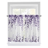 Light Blue Plaid Bathroom Window Curtain, Modern Minimalist Country ...
