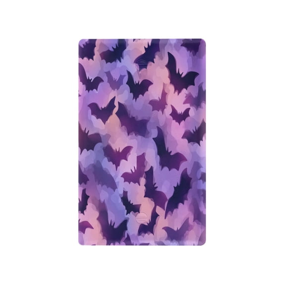 Purple Bats Pattern Light Switch Cover Switch Plate Outlet Cover Plug Cover for Electrical Outlet