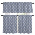 thumbnail image 1 of Purple Beige Dandelion Kitchen Curtains Sets for Windows 36 Inch Length, Farmhouse Botanical Blossom Rod Pocket Window Treatments Tier Curtains and Valances Set for Bedroom/Bathroom, 1 of 8