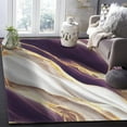 thumbnail image 1 of Purple Beige Yellow Marble Area Rug, Modern Ink Painting Bedroom Carpet, Upholstery Rugs Non-Slip Machine Washable Non-Shedding For Living Room Bedroom 4 x 6ft, 1 of 6