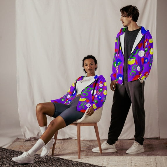 Purple Bingo Unisex zip hoodie (6XL)