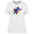 thumbnail image 1 of Purple Bird With Flowers T-Shirt Women -Image by Shutterstock, Female Small, 1 of 2