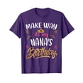 thumbnail image 1 of Purple Birthday Celebration T-Shirt for Nana's Special Day with Fun Design, 1 of 5