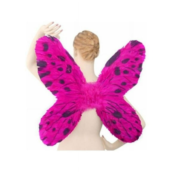 Purple & Black Feather Butterfly Costume Wings