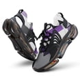 thumbnail image 1 of Purple Black Grey Abstract Walking Shoes for Men Woman Lightweight Tennis Fashion Elastic Sports Shoes Cushion Basketball Shoes, 1 of 7