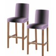 thumbnail image 1 of Purple Black Ombre Bar Stool Covers Set of 2, Modern Gradient Abstract Art Stretch Washable Bar Chair Covers with Backs, Removable Pub Counter Height Chair Cover for Kitchen Dining Room Cafe, 1 of 7