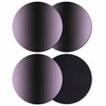 thumbnail image 1 of Purple Black Ombre Coasters Set of 4, Modern Gradient Abstract Art Absorbent Coasters for Drinks, Coaster for Bar Office Dining Coffee Table Accessories Decor, Non Slip Round Desk Coaster, 1 of 9