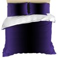 thumbnail image 1 of Purple Black Ombre Duvet Cover Set, Gradient Contemporary Abstract Art Soft Duvet Cover Full Size Bedding Set 4 Pieces, 1 Quiltcover and 2 Pillowcases with Zipper, 1 Bed Sheet for All Seasons, 1 of 9
