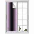 thumbnail image 1 of Purple Black Ombre Window Privacy Film, Modern Gradient Abstract Art Static Cling UV Sun Blocking Heat Control Window Tint Day and Night, Non-Adhesive One Way Windows Privacy Cover 17.7''x78.7'', 1 of 7