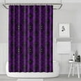 thumbnail image 1 of Purple Black Ornament Eye Pattern Shower Curtain 72"x72" ,Bathroom Decorative Shower Curtains Set with 12 Hooks,Modern Waterproof Washable Shower Curtain, 1 of 6