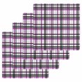 thumbnail image 1 of Purple Black Plaid Kitchen Dish Towels for Drying Dishes Set of 4, Farmhouse Purple Black Checkered Waffle Weave Microfiber Hand Tea Bathroom Towels Quick Dry & Absorbent Towel 12x12, 1 of 7