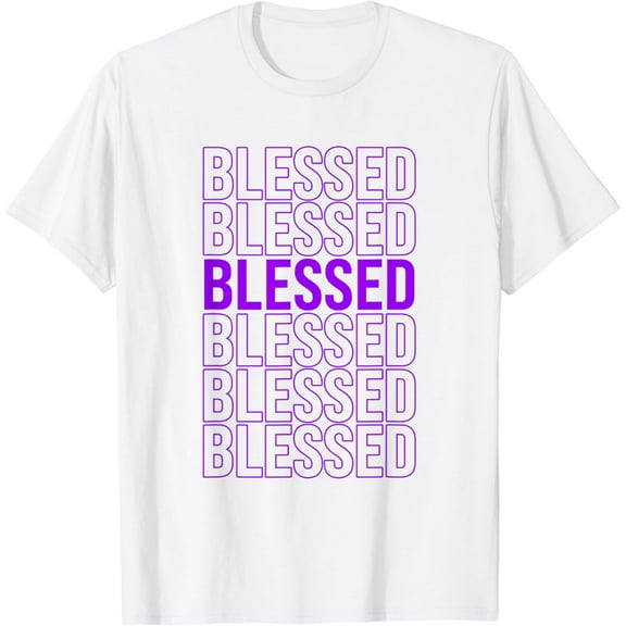 Purple Blessed Purple Graphic T-Shirt