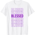 thumbnail image 1 of Purple Blessed Purple Graphic T-Shirt, 1 of 3