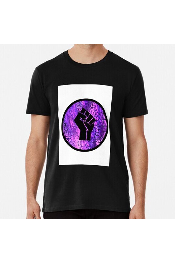 Purple Blm Fist S to 3XL Made in the USA T-Shirt